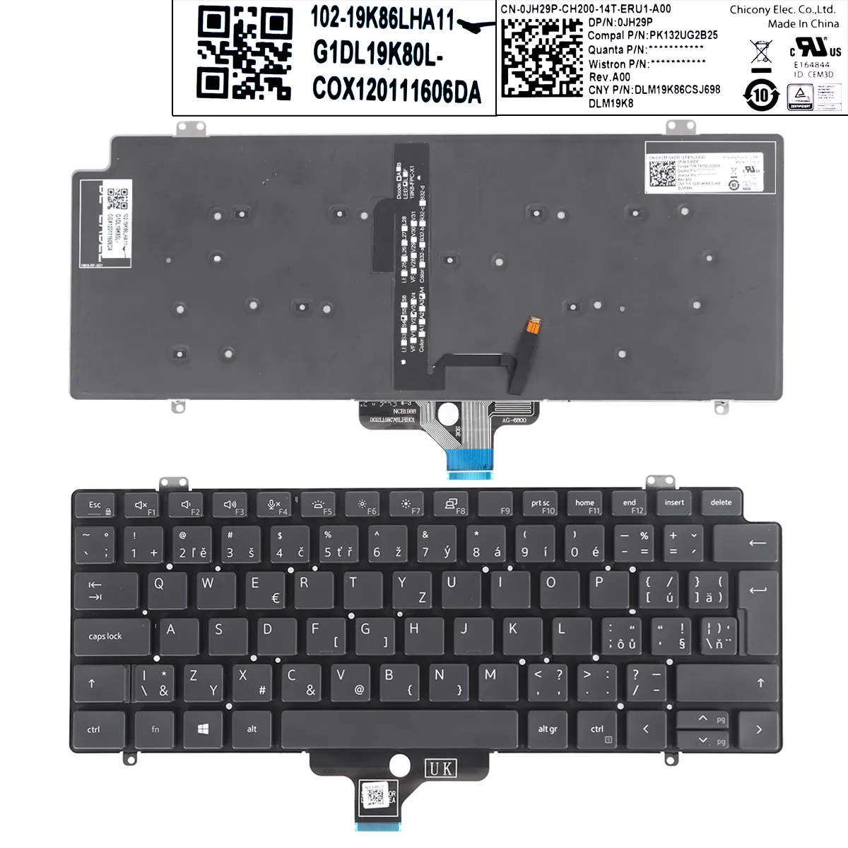 Picture of DELL Latitude 7410 7420 5420 BLACK (Backlit Win8)